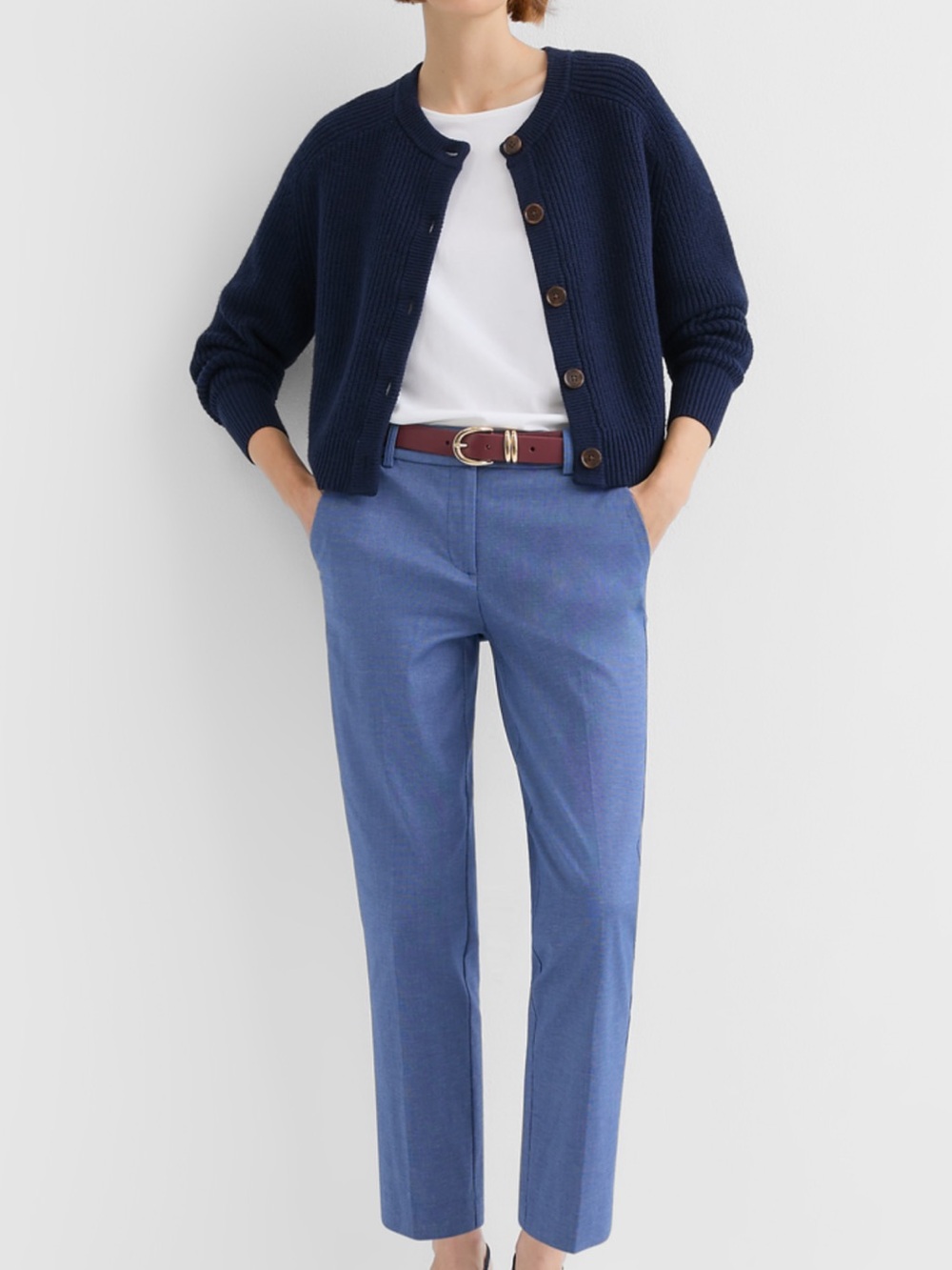 LOFT Slim Straight Chinos in Cornflower Blue